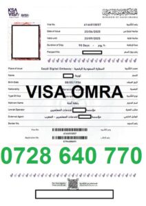 VISA OMRA SANS AGENCE